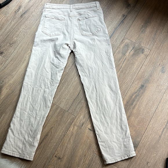 🍂Kut From Kloth Denim Off White Womens Size 10 Straight Leg - Picture 10 of 10